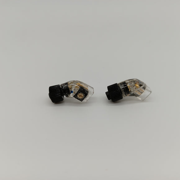 Willow Audio 2-pin to JH24 Angled Ultrashort IEM Connectors Adapter (with tuning)