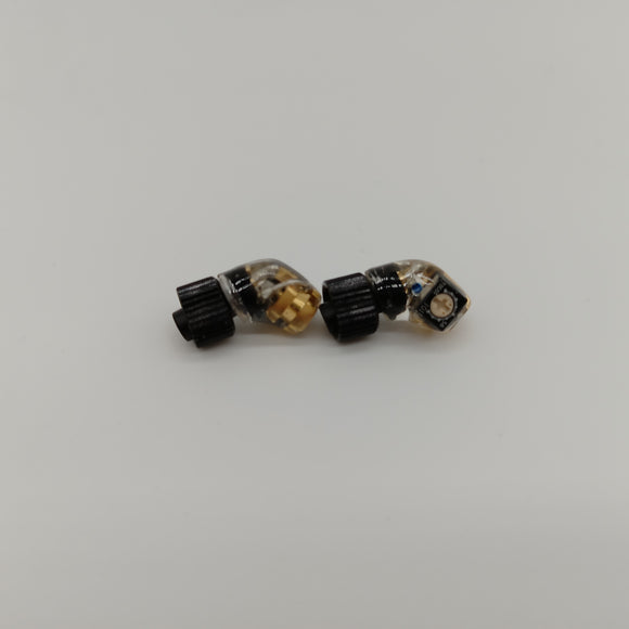 Willow Audio MMCX to JH24 Angled Ultrashort IEM Connectors Adapter (with tuning)