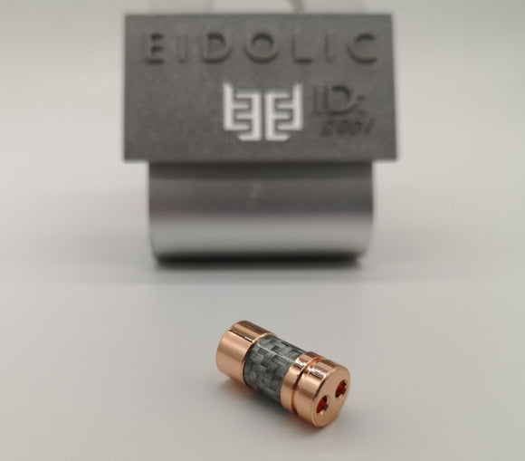Eidolic E-SX3 Rose Gold/Silver Fiber Micro Y-Splitter (Ultracompact)