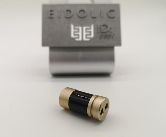 Eidolic E-SX2G Aluminum/Carbon Fiber Y-Splitter (Standard Size) Gold with Black CF